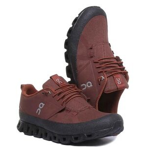 On Running Red and Black sneakers